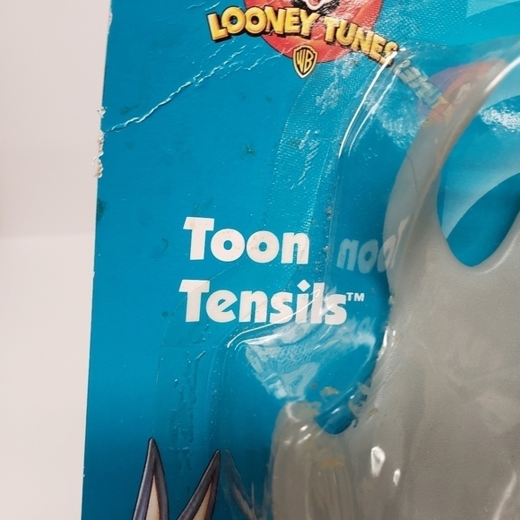 Looney Tunes Bugs Bunny Sylvester Salad Serving Utensils 1999 Set - Picture 4 of 7